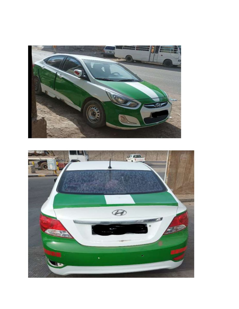 Hyundai Accent 2012, taxi, moteur 4 cylindres, manuelle