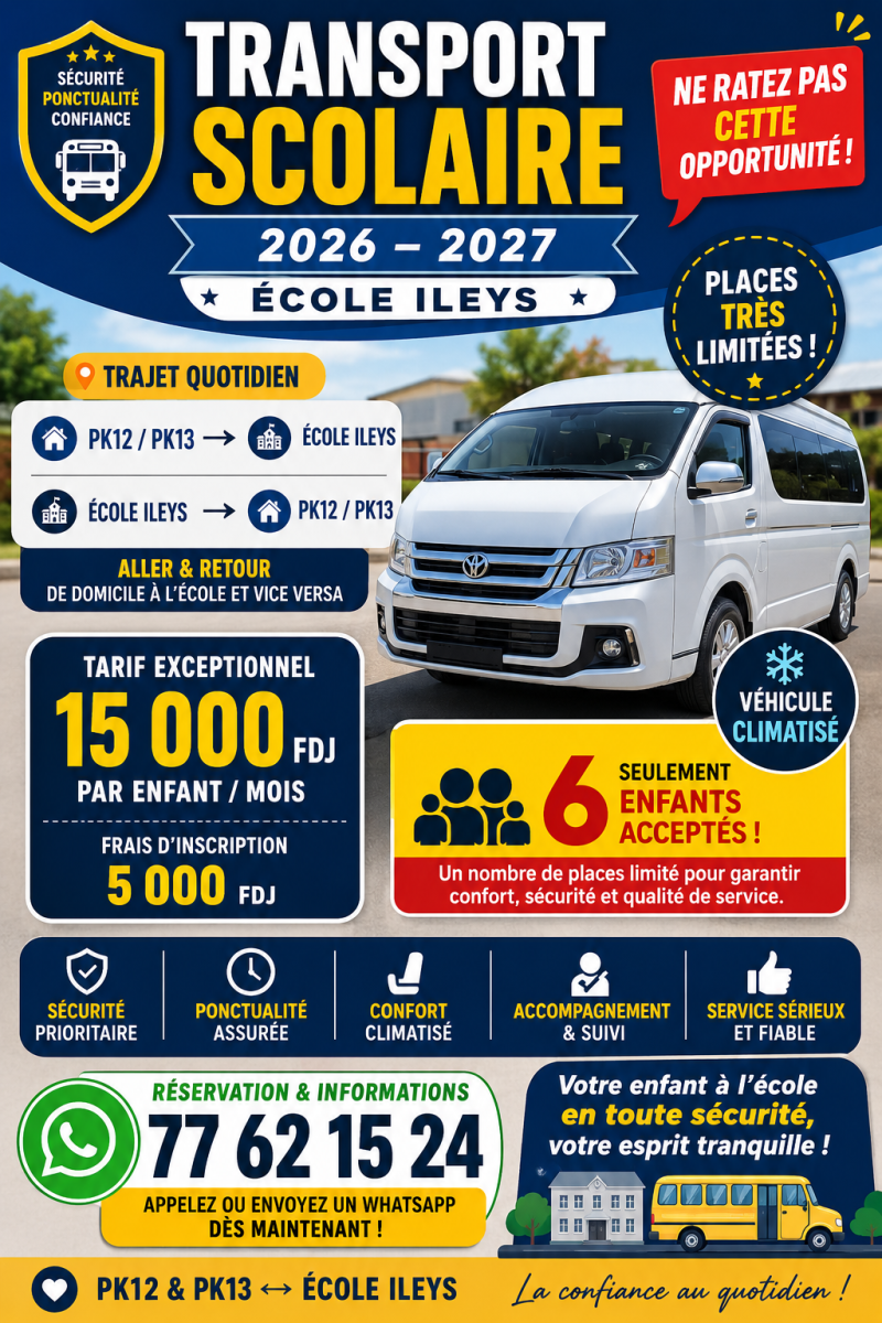 Service de transport scolaire rentrée 2026-2027