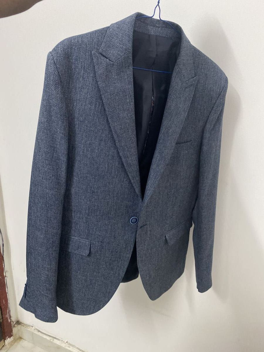 Veste blazer bleu jean taille L de qualité supérieure