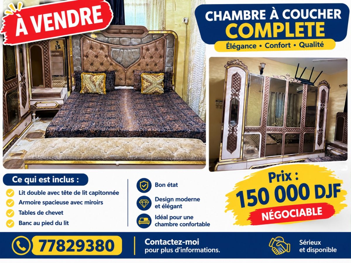 Chambre à coucher en bon état