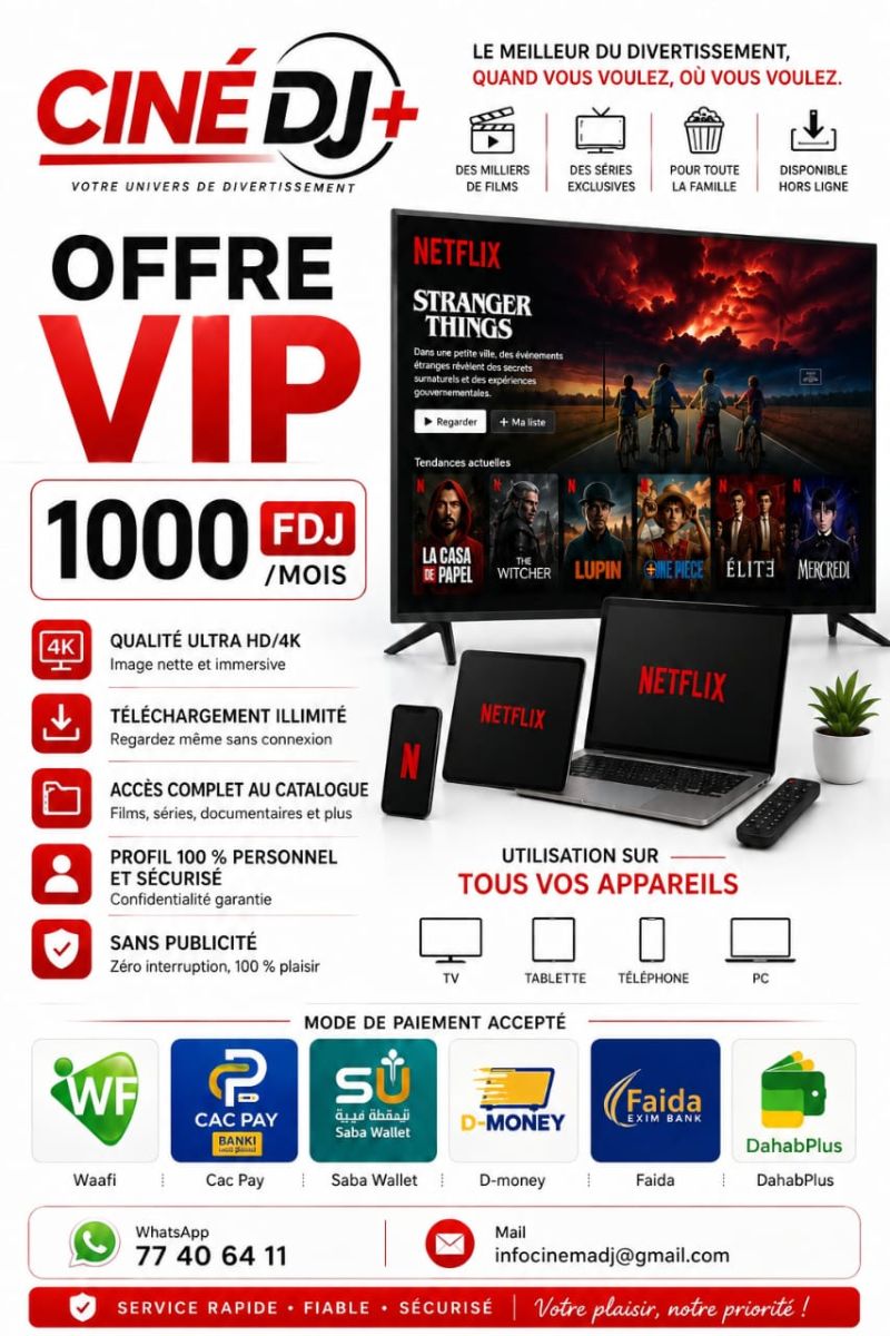 Compte Netflix VIP 4K Ultra HD, accès illimité sécurisé