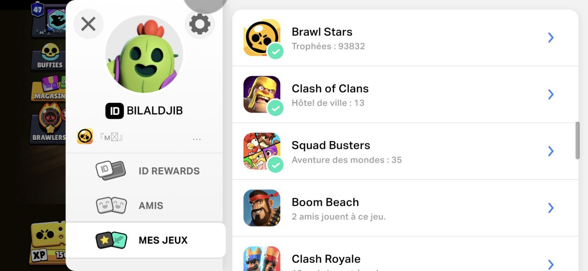 Compte Supercell ultime avec Brawl Stars et Clash of Clans complet