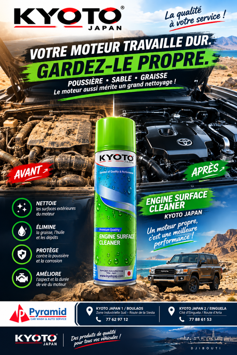 Nettoyant moteur Kyoto Japan pour surfaces propres