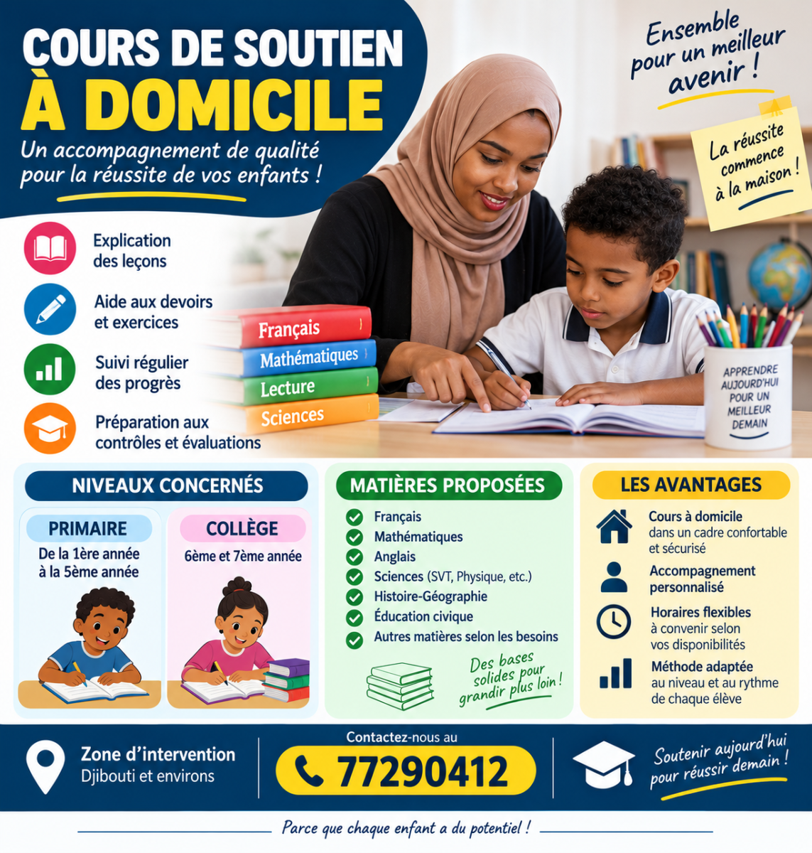 Enseignante à domicile expérimentée pour primaire