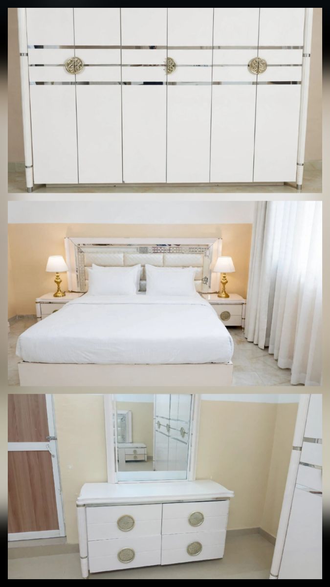 Ensemble chambre blanc laqué style hôtel 5 étoiles complet