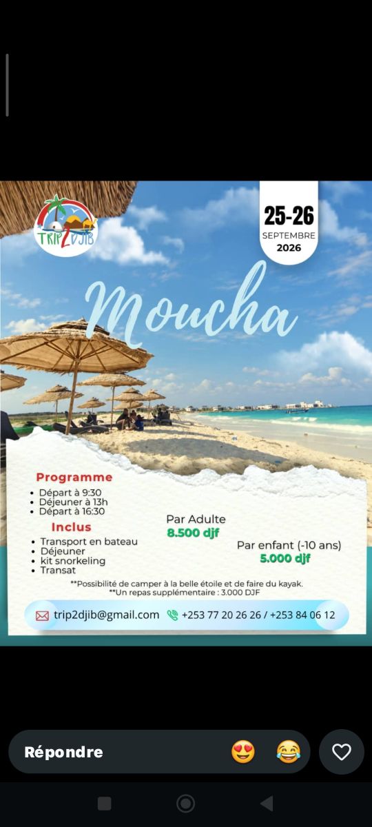 Excursion à Moucha avec bateau, déjeuner et snorkeling inclus