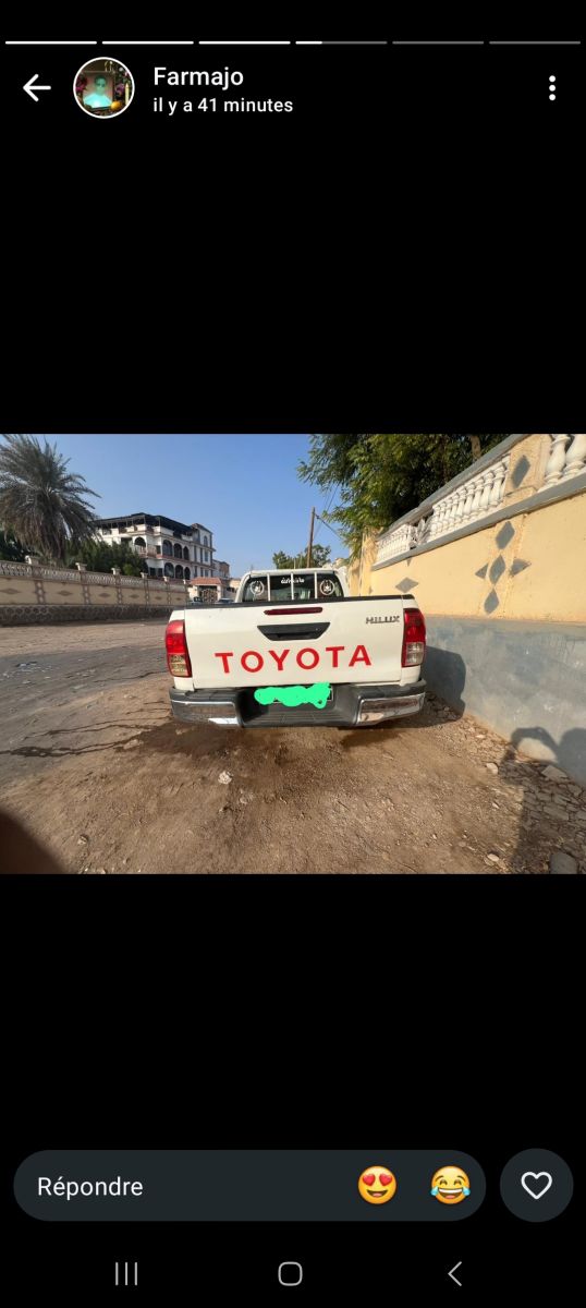 Toyota Hilux 2017 diesel, boîte manuelle, excellent état