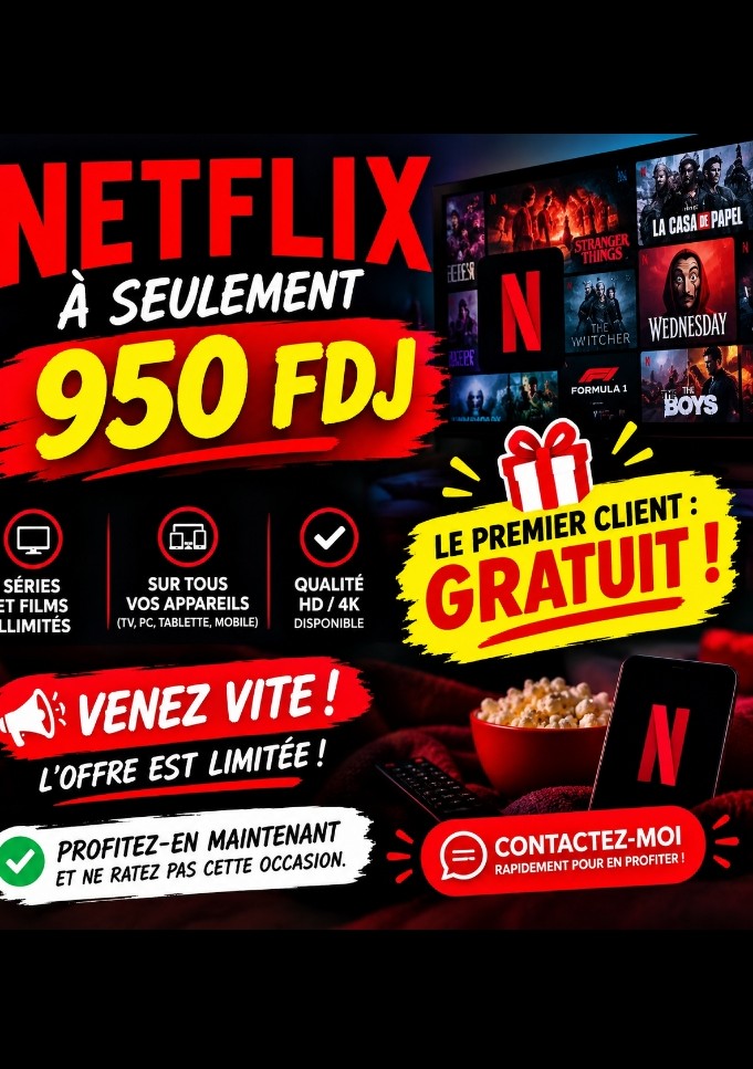 Abonnement Netflix à tarif réduit limité