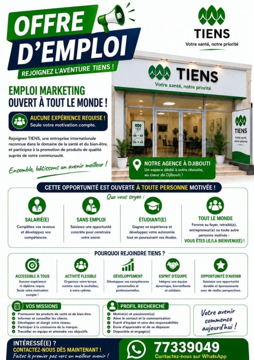 Offre d\'emploi marketing débutants acceptés, formation incluse