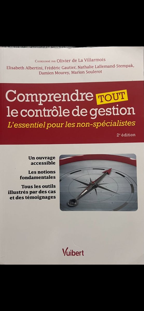 Ouvrage Comprendre le Contrôle de Gestion 2e Édition Vuibert