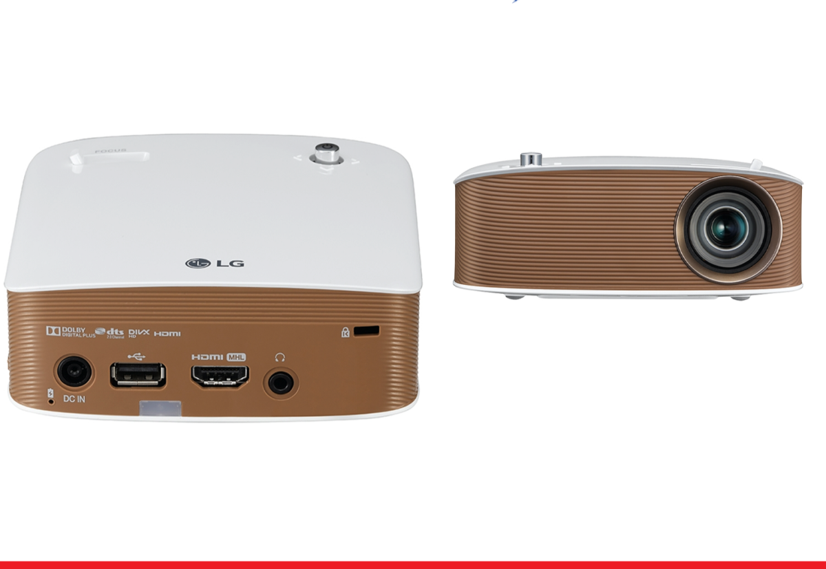 Mini projecteur compact HDMI USB avec accessoires d\'origine