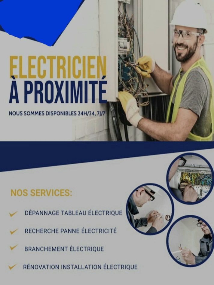 Service professionnel de réparation et maintenance électrique 24h/7j