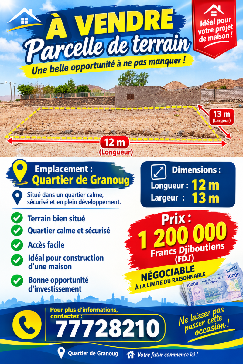 Terrain à Aska, opportunité à saisir