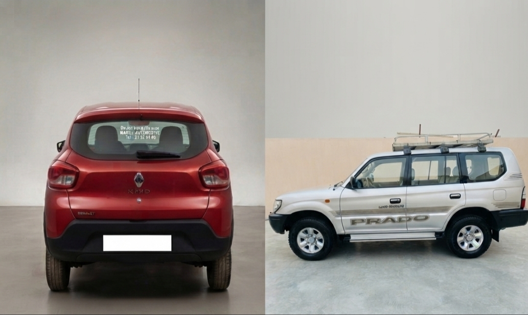 Renault Kwid 2019 & Toyota Land Cruiser Prado 1997 en bon état