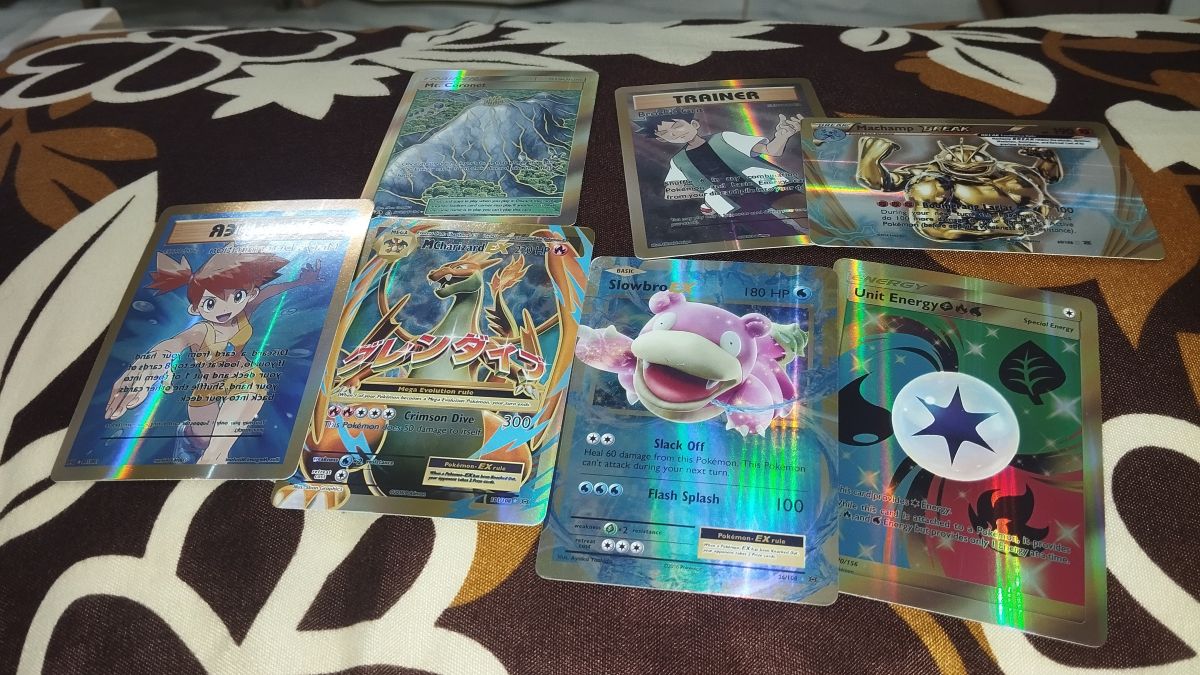 Cartes Pokémon Ultra Rares SlowbroEX CharizardEX Machamp Break