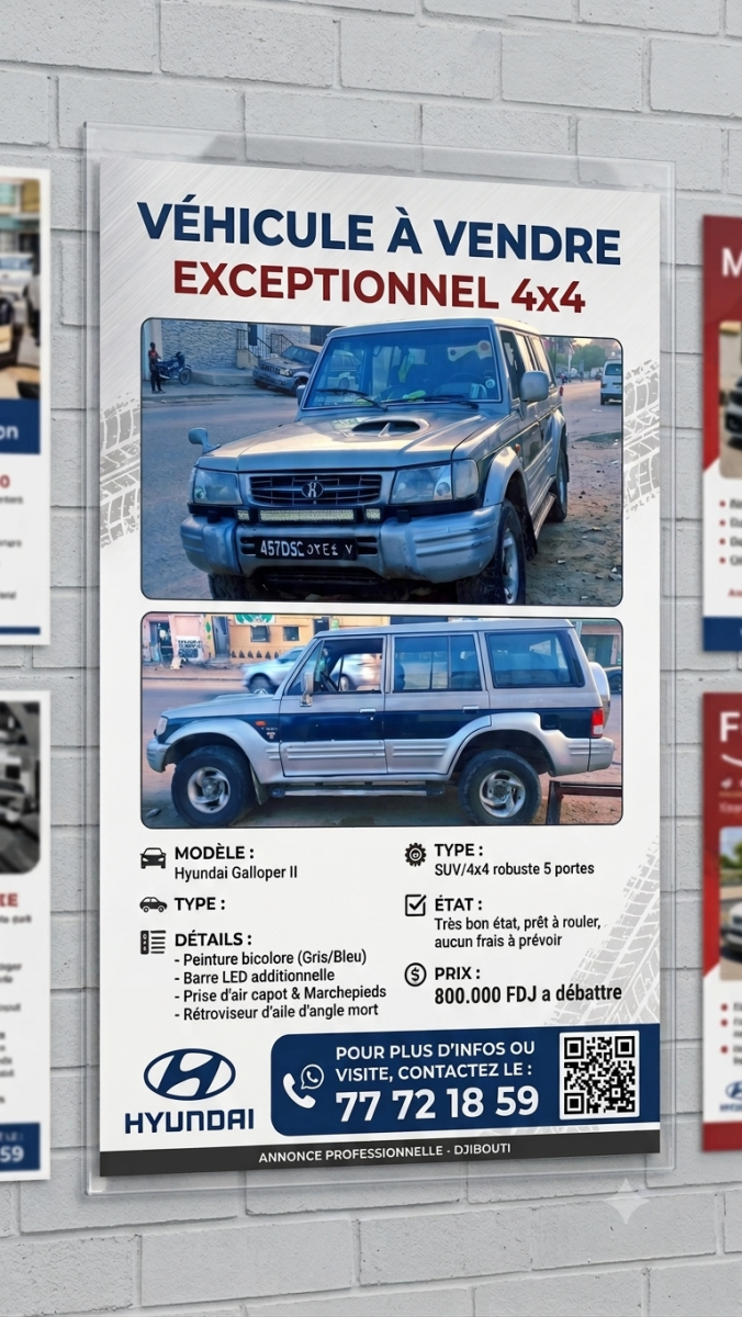 Hyundai Galloper II 4x4 SUV 5 portes en très bon état