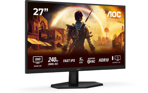 Écran gamer AOC 27 pouces QHD 260Hz HDR10 neuf