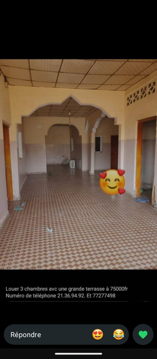 Maison à louer proche école primaire Balballa 6 disponible immédiatement