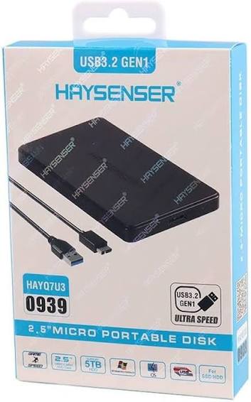Boîtier externe Haysense USB 3.0 pour disque dur SATA/NVMe