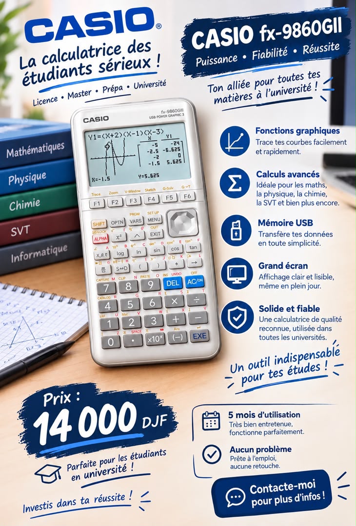 Calculatrice graphique d\'occasion en bon état