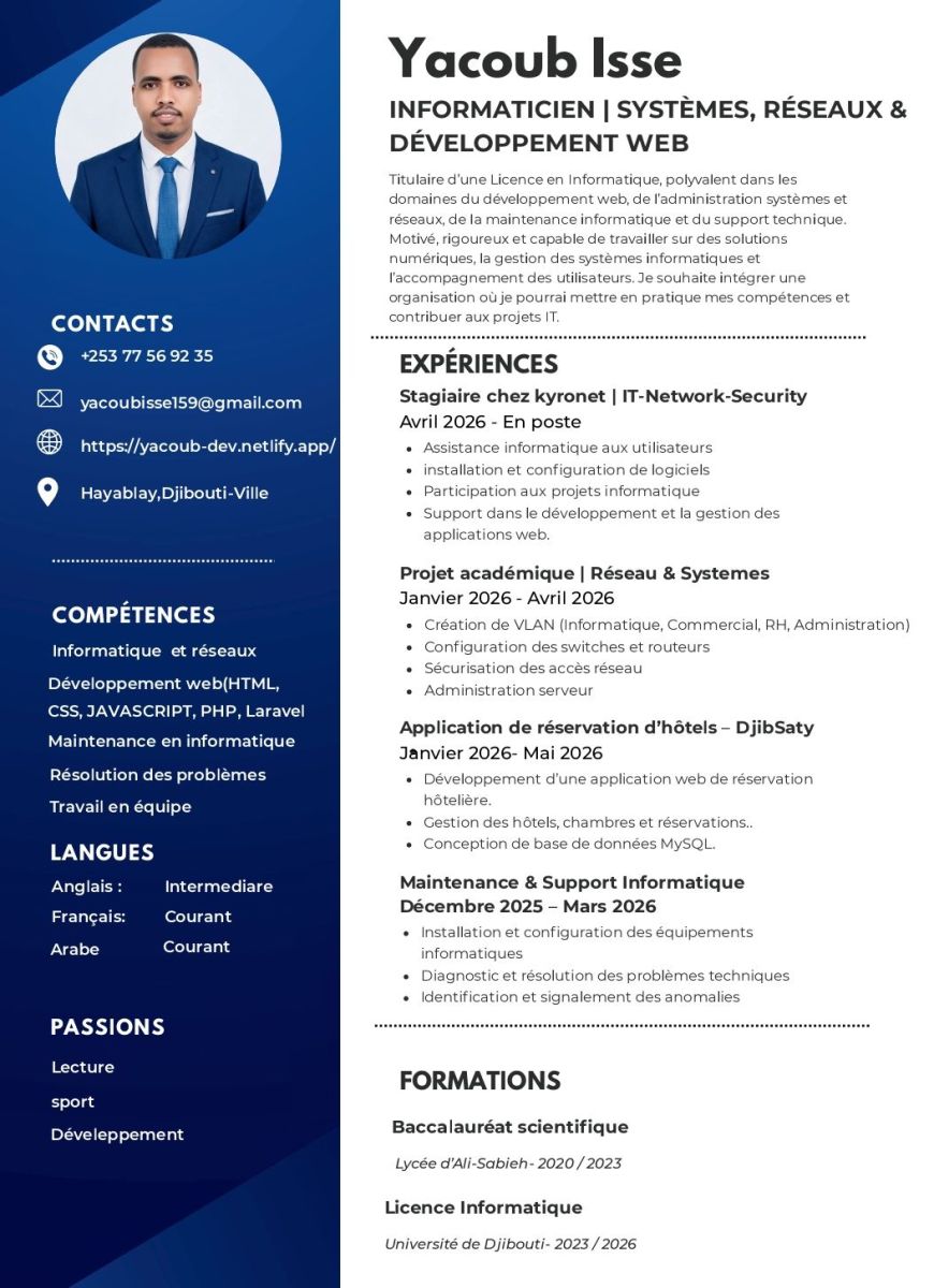 Développeur Full-Stack et Designer Graphique diplômé 2026 disponible