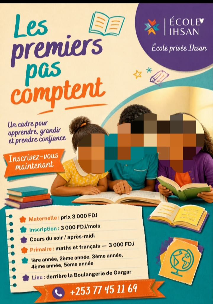 Inscriptions à l’École privée Ihsan – Maternelle et primaire