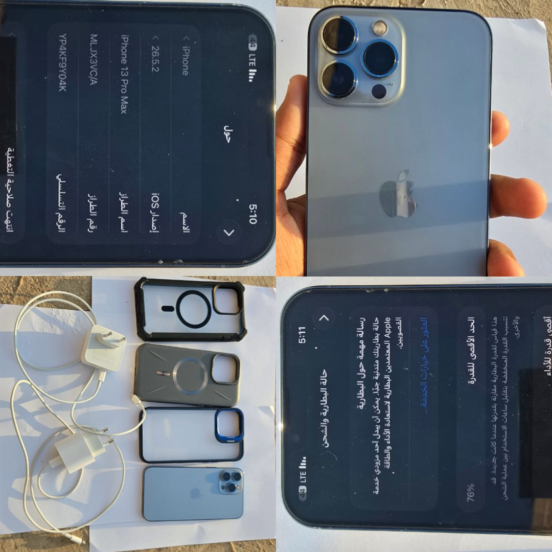 iPhone 13 Pro Max 512 Go en excellent état avec accessoires