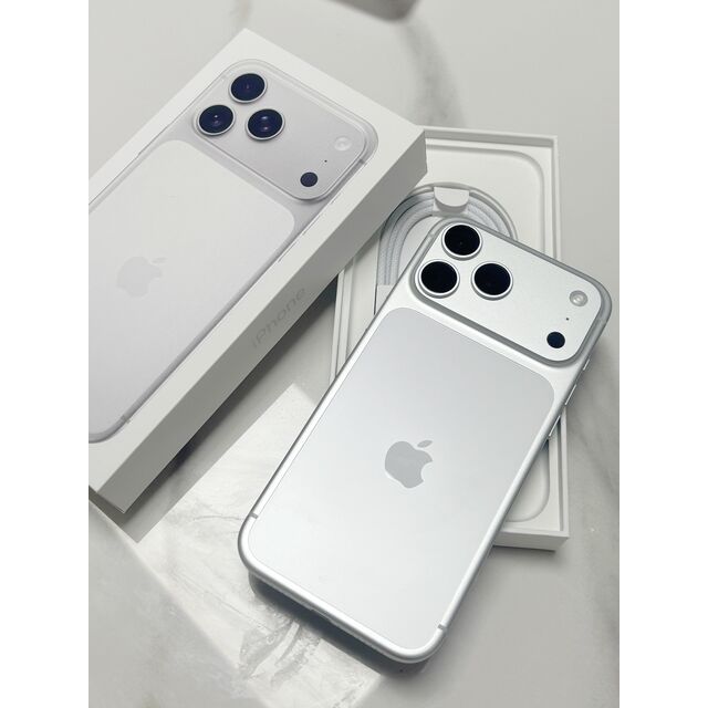 iPhone 17 Pro Max 256 Go argent batterie 100%