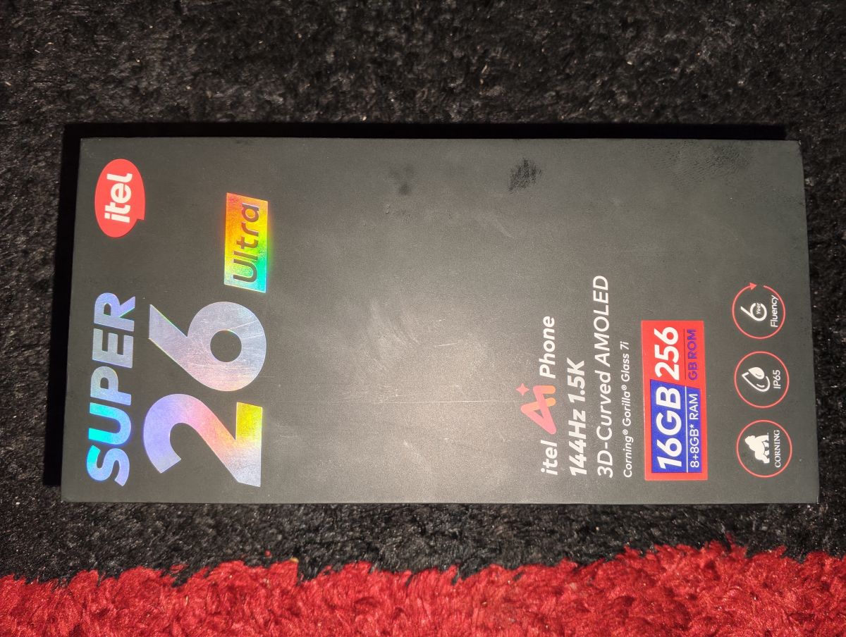 Itel Super 26 Ultra 256 Go 16 Go RAM écran AMOLED 144 Hz