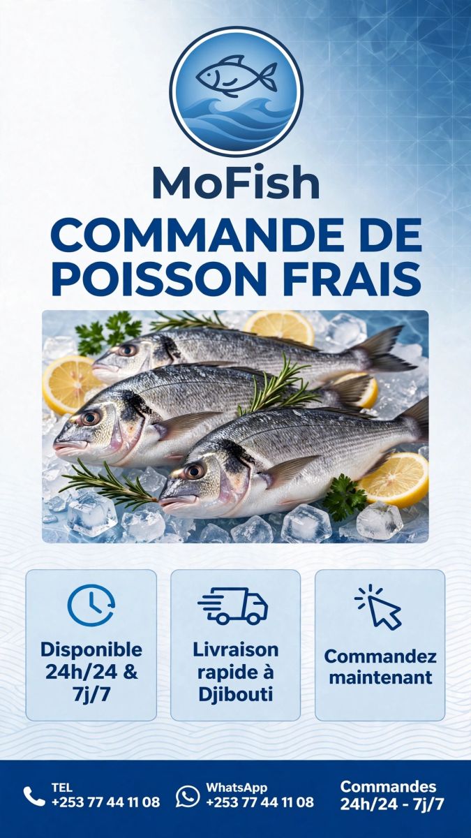 Poisson frais livré à domicile par Mofish