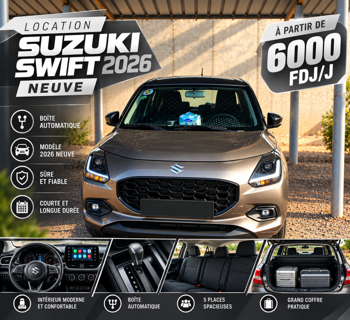 Suzuki Swift 2026 automatique climatisation full options