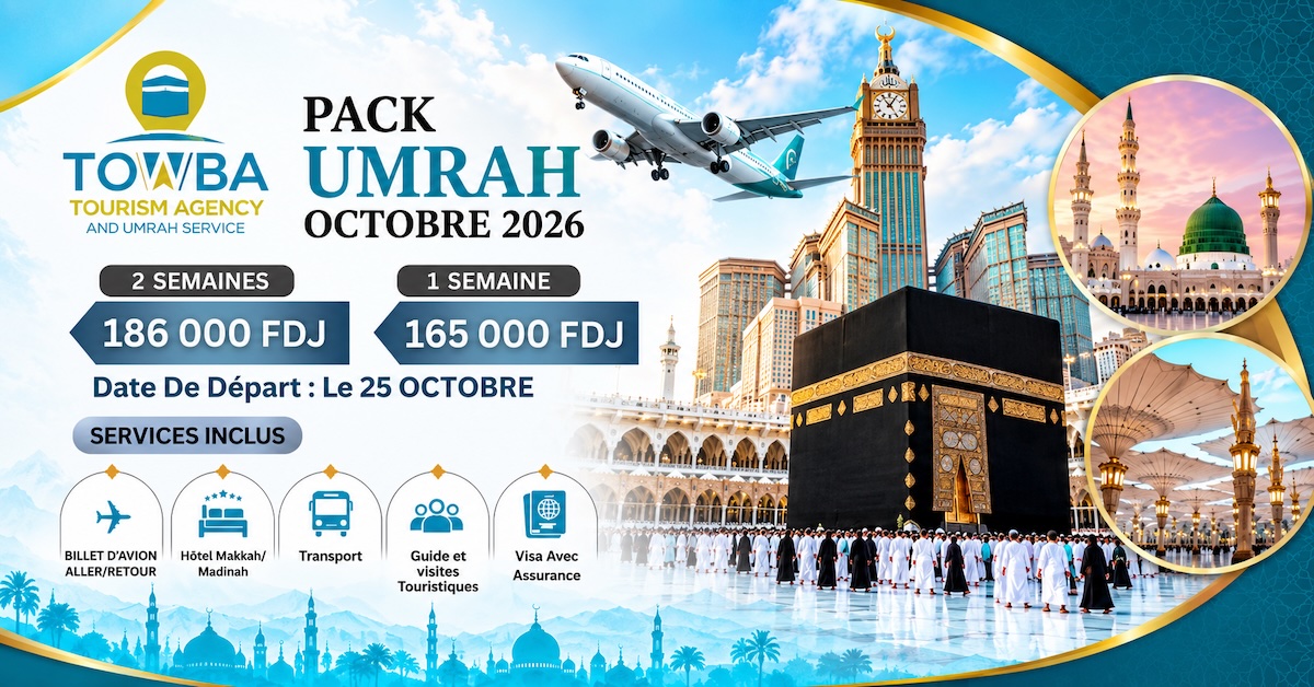 Omra octobre 2026 avec Towba Travel Agency