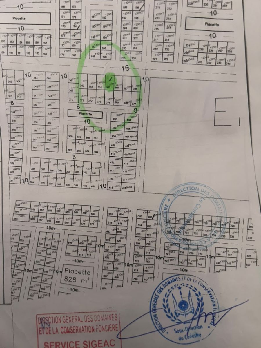 Parcelle de 160 m2 à nassib 2