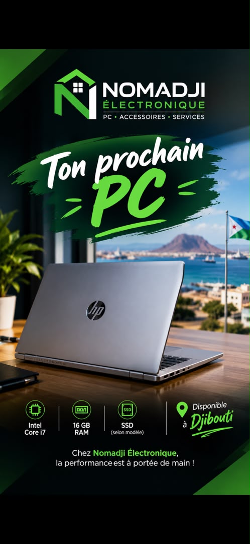 PC HP Core i7, 16 Go RAM, SSD, performant pour pro