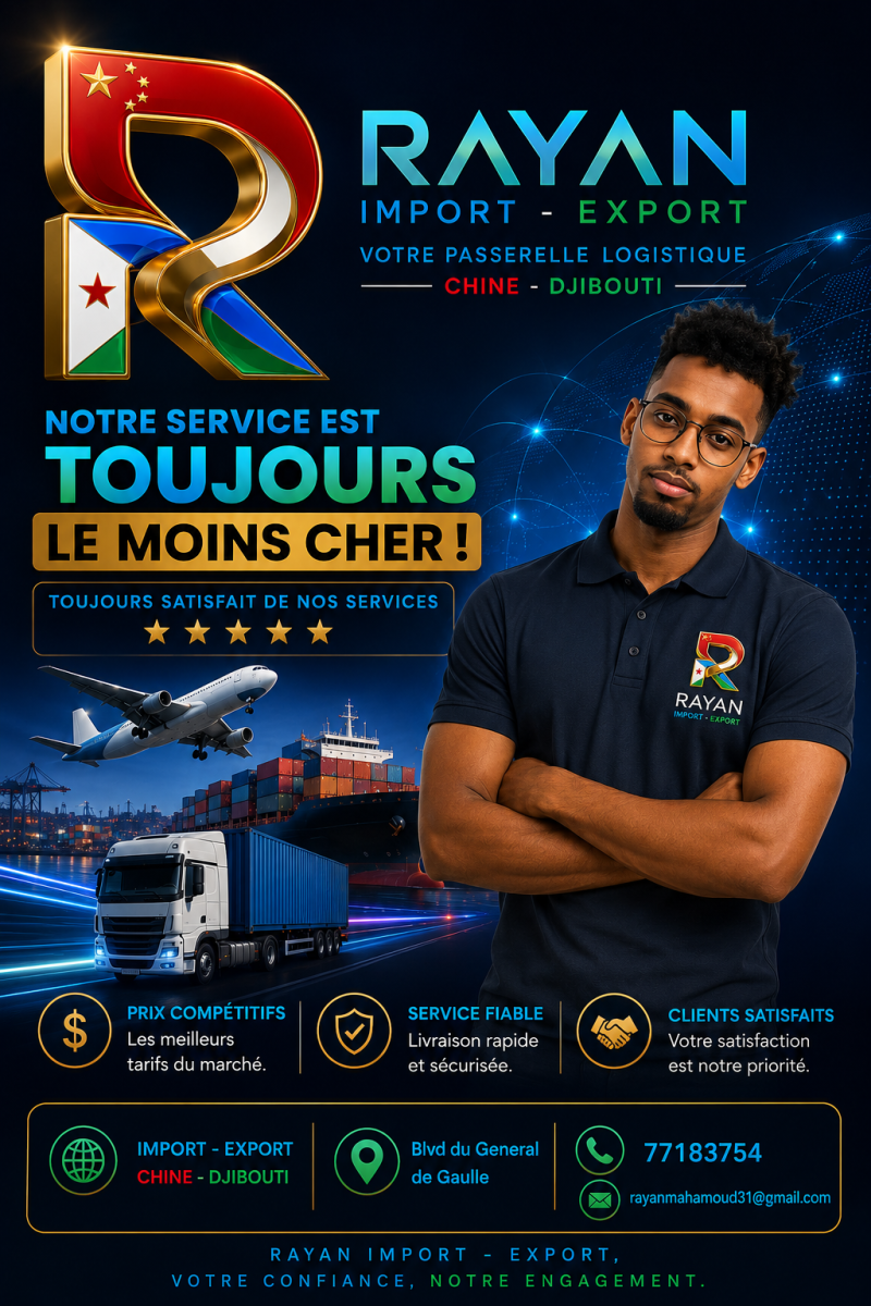 Rayan_Import/Export chine to Djibouti