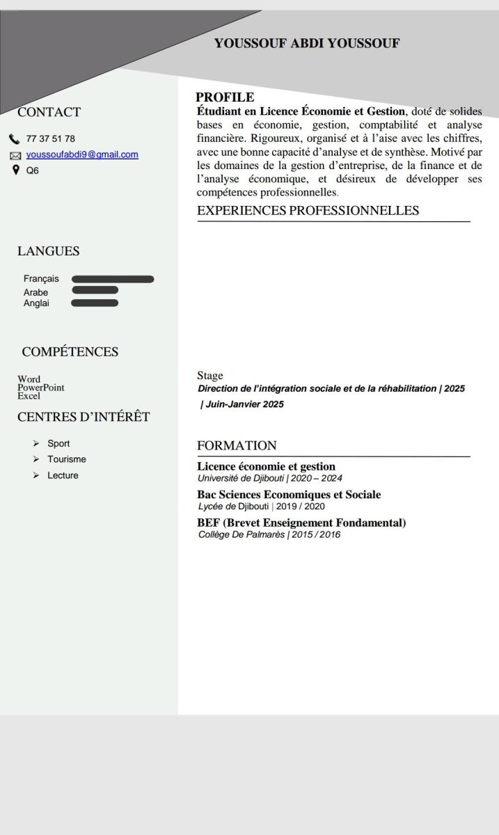 Jeune diplômé polyvalent licence cherche emploi ou stage immédiat