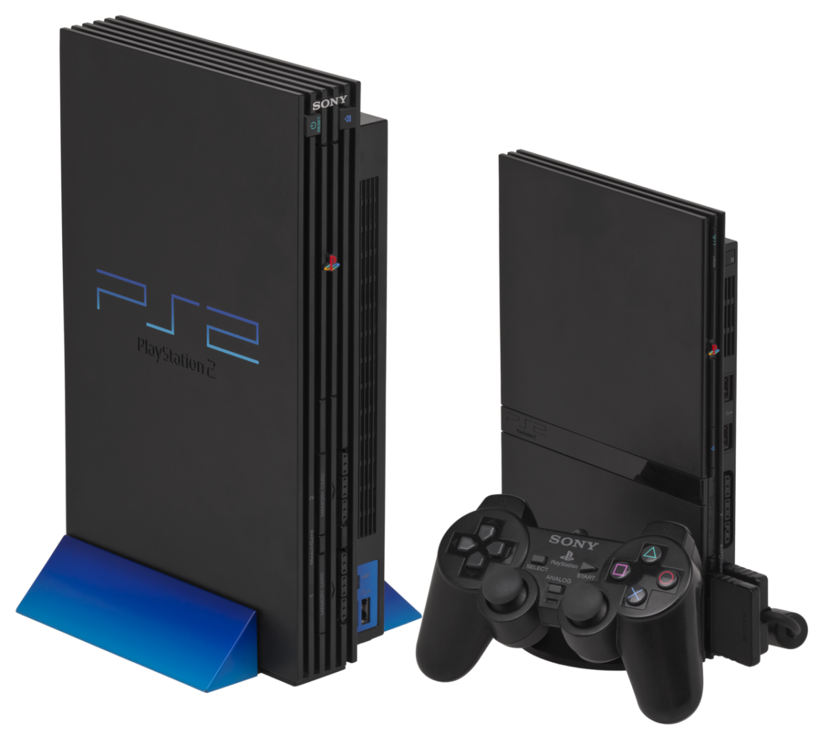 Console PlayStation 2 avec 2 manettes et 11 jeux en bon état