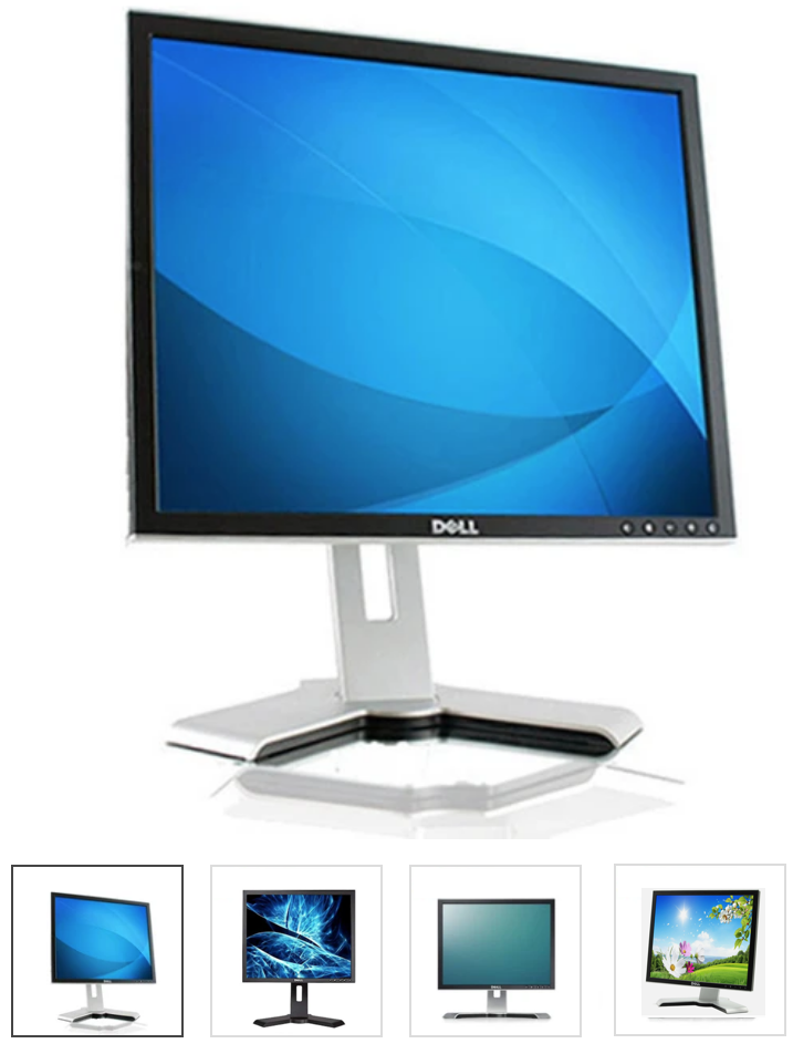 Écran LCD 19 pouces reconditionné noir et argent