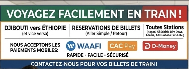 Réservation billets de train Djibouti Éthiopie en ligne
