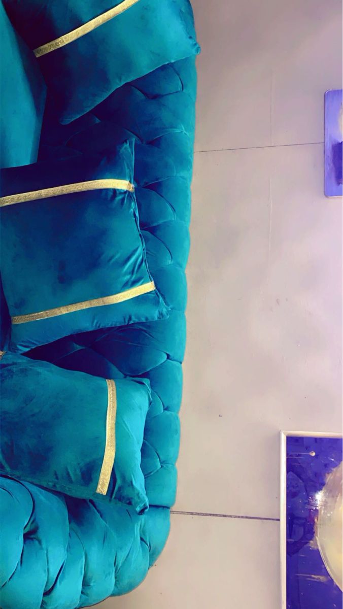 Salon moderne en très bon état avec accessoires offerts