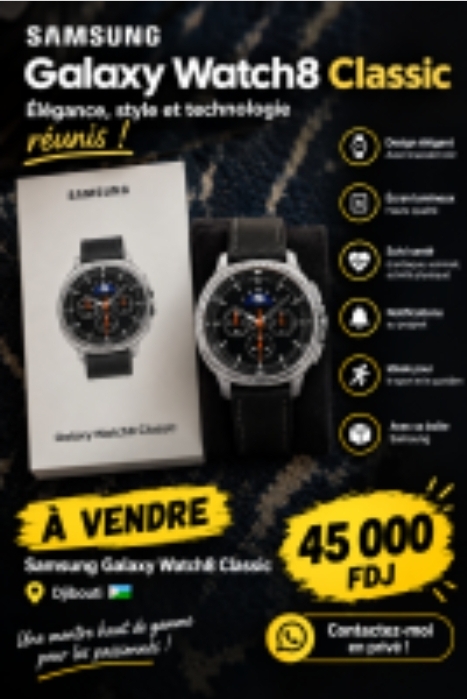 Samsung Galaxy Watch 8 Classic neuve avec boîte