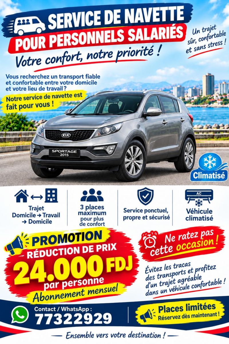 Service de transport VIP confortable dédié aux salariés