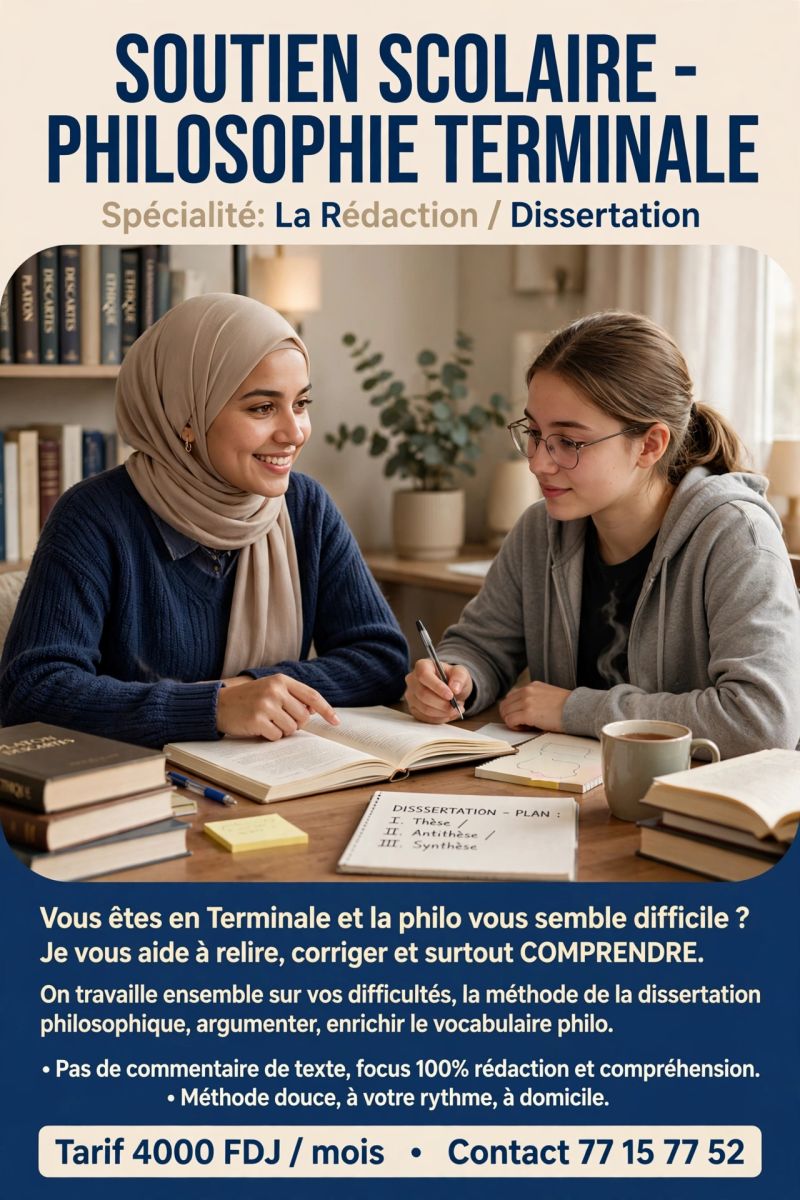 Cours de soutien en philosophie Terminale