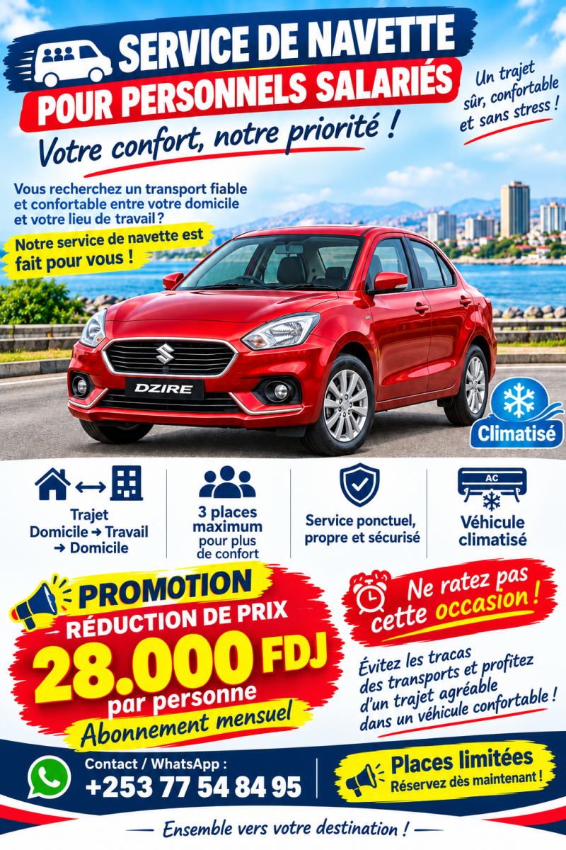 Service de transport VIP confortable pour salariés